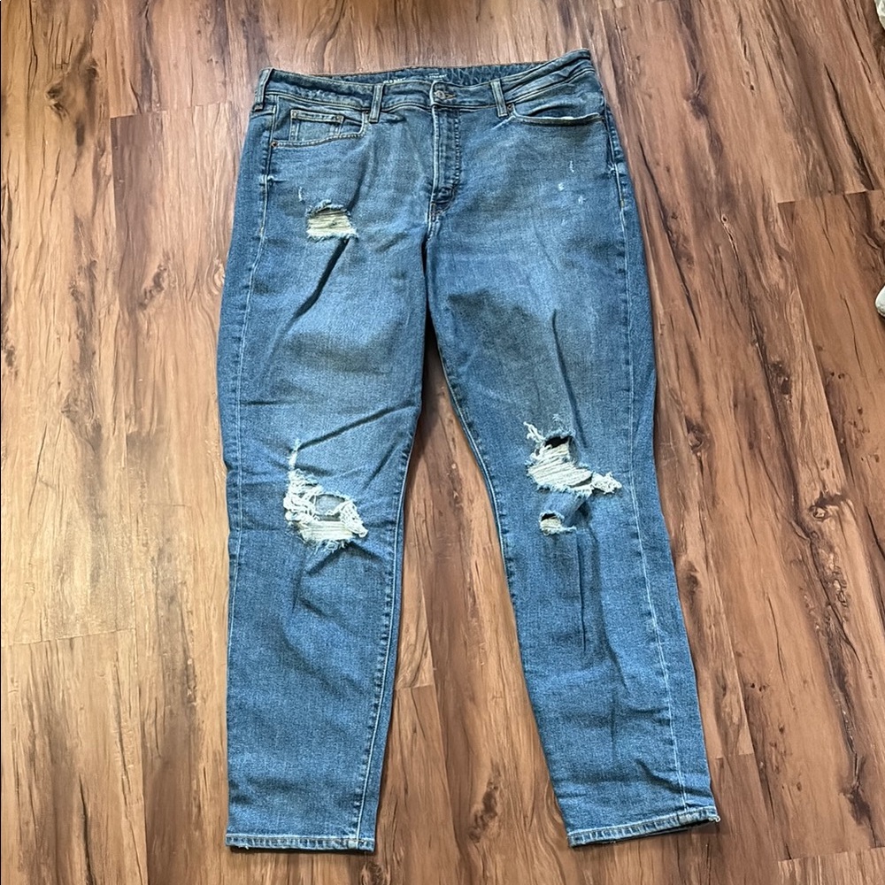 Old Navy Distressed Blue Jeans